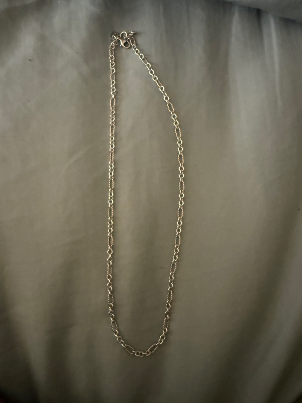 Silver and gold James Avery  Link Necklace - Elegant Women's Jewelry